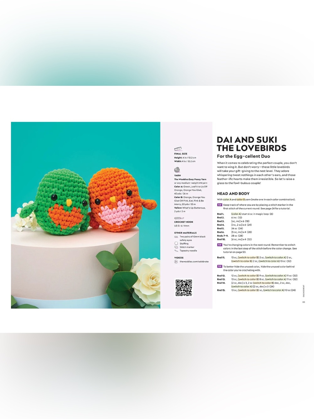 THE WOOBLES Crochet Amigurumi for Every Occasion Hardcover Book - Picture 6 of 7